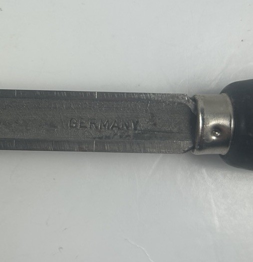 Vintage C.S. Osborne 3 Edge Leather Punch Tool 1/2” Triangular Blade Germany 8”