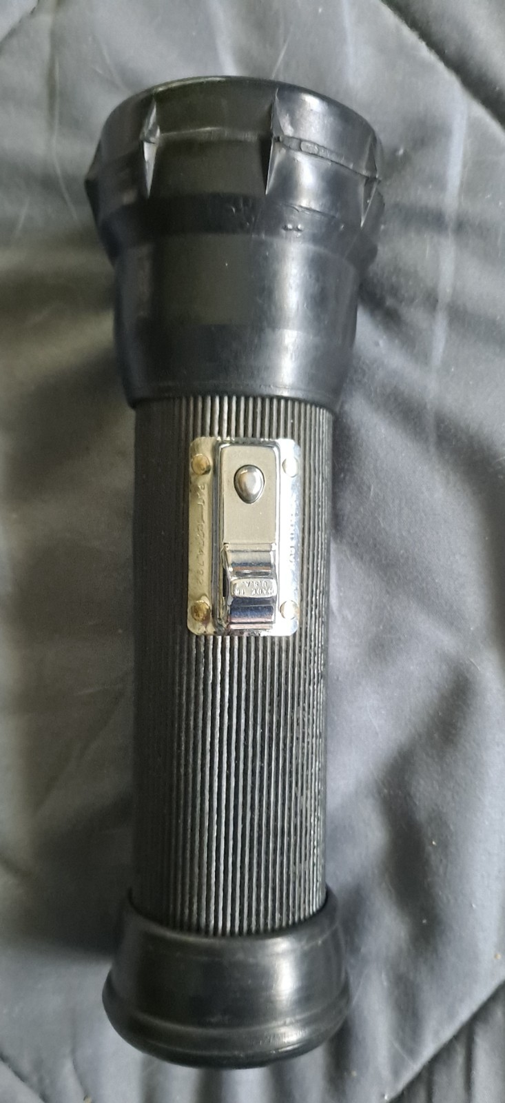 Vintage Ray O Vac 2 D Cell Rubber Flashlight Working Incandescent