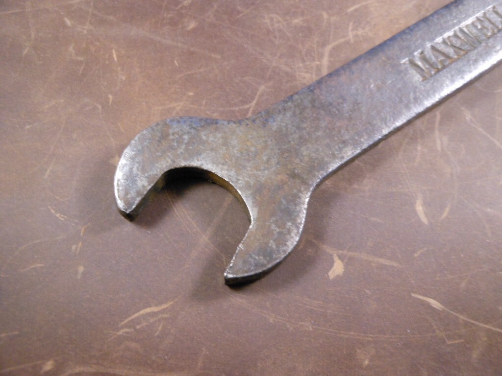 Vtg MAXWELL #4 Double Open End Wrench Motor Coach Car Repair Tool Kit Wrench