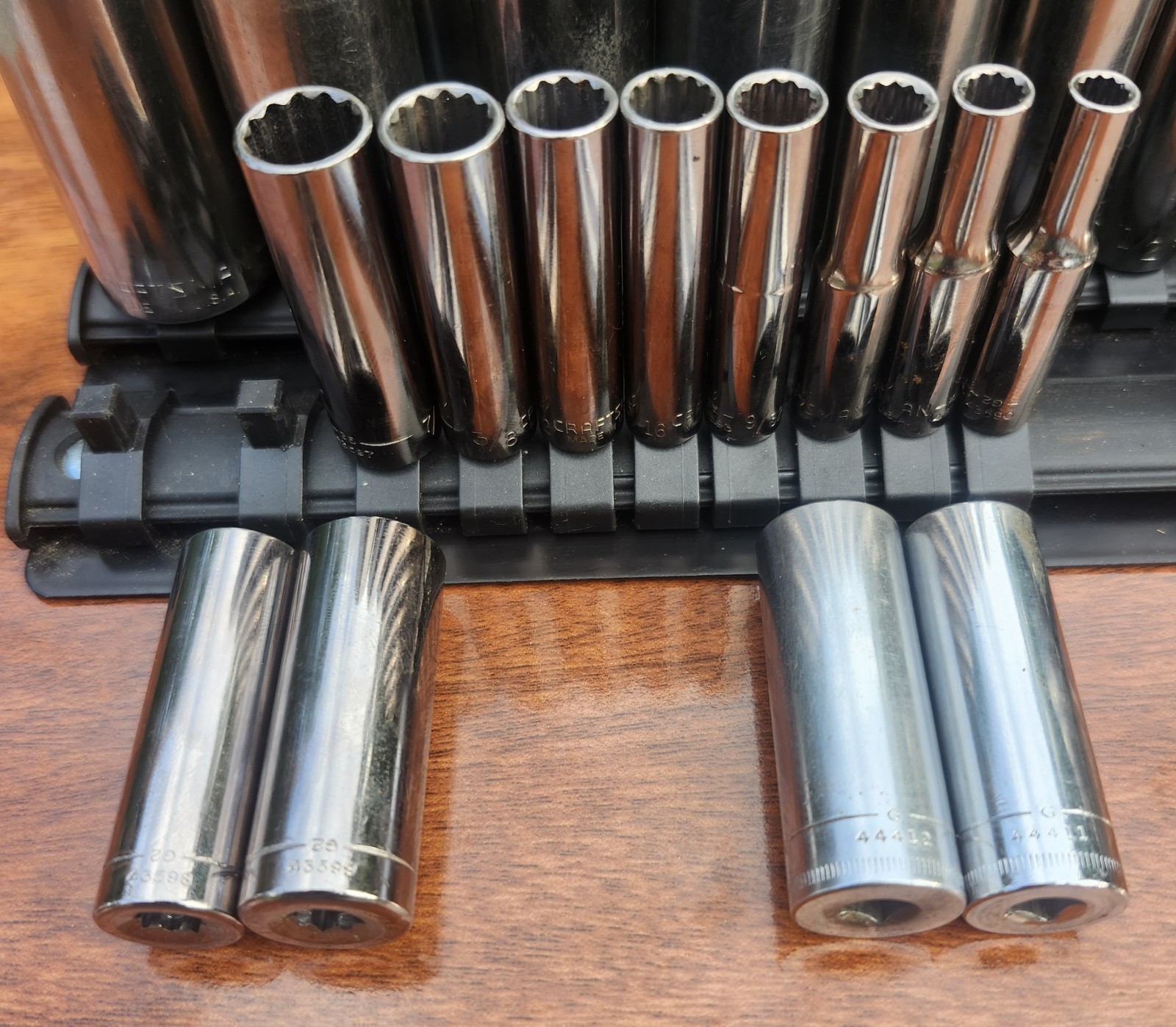 Craftsman Socket Lot 90 1/4″, 3/8″ Drive 4 Ratchets 6 & 12 Pt Metric Sae USA