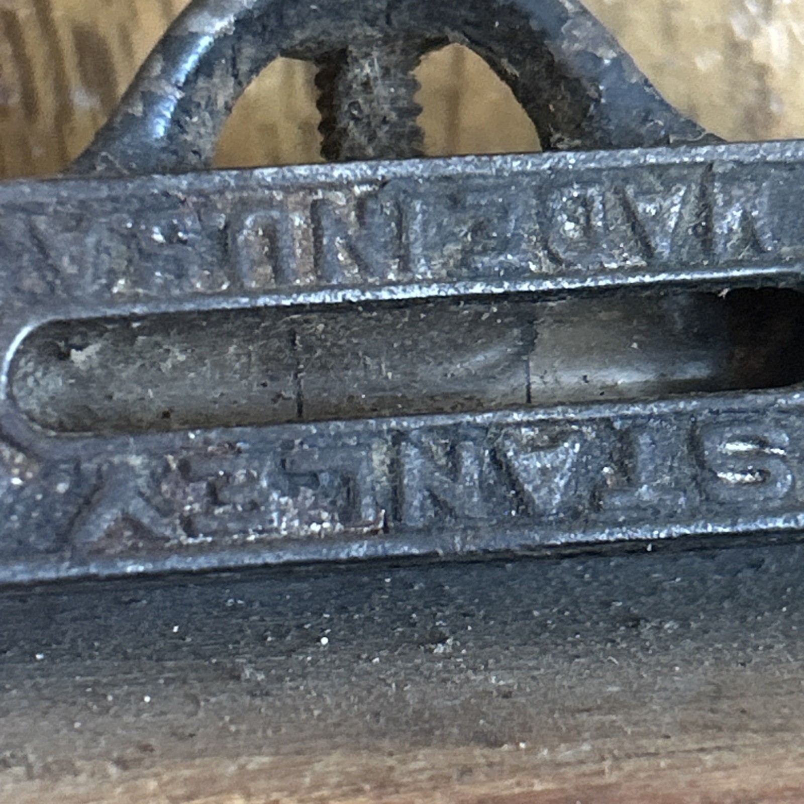 Antique Stanley Woodworker Cast Iron Pocket-Sized Level Patented June 23, 1896