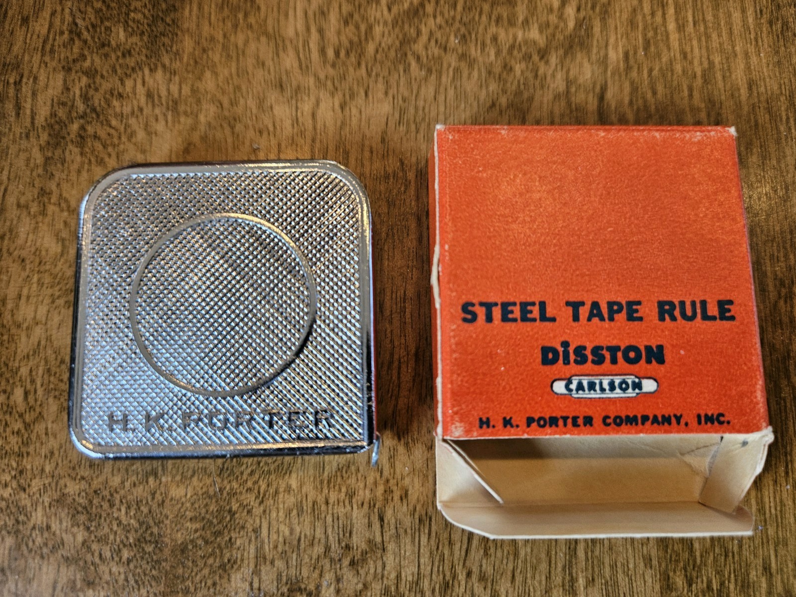 Vintage Steel Tape Rule Disston Porter Metal Rochester NY H&C Tool Supply Canada