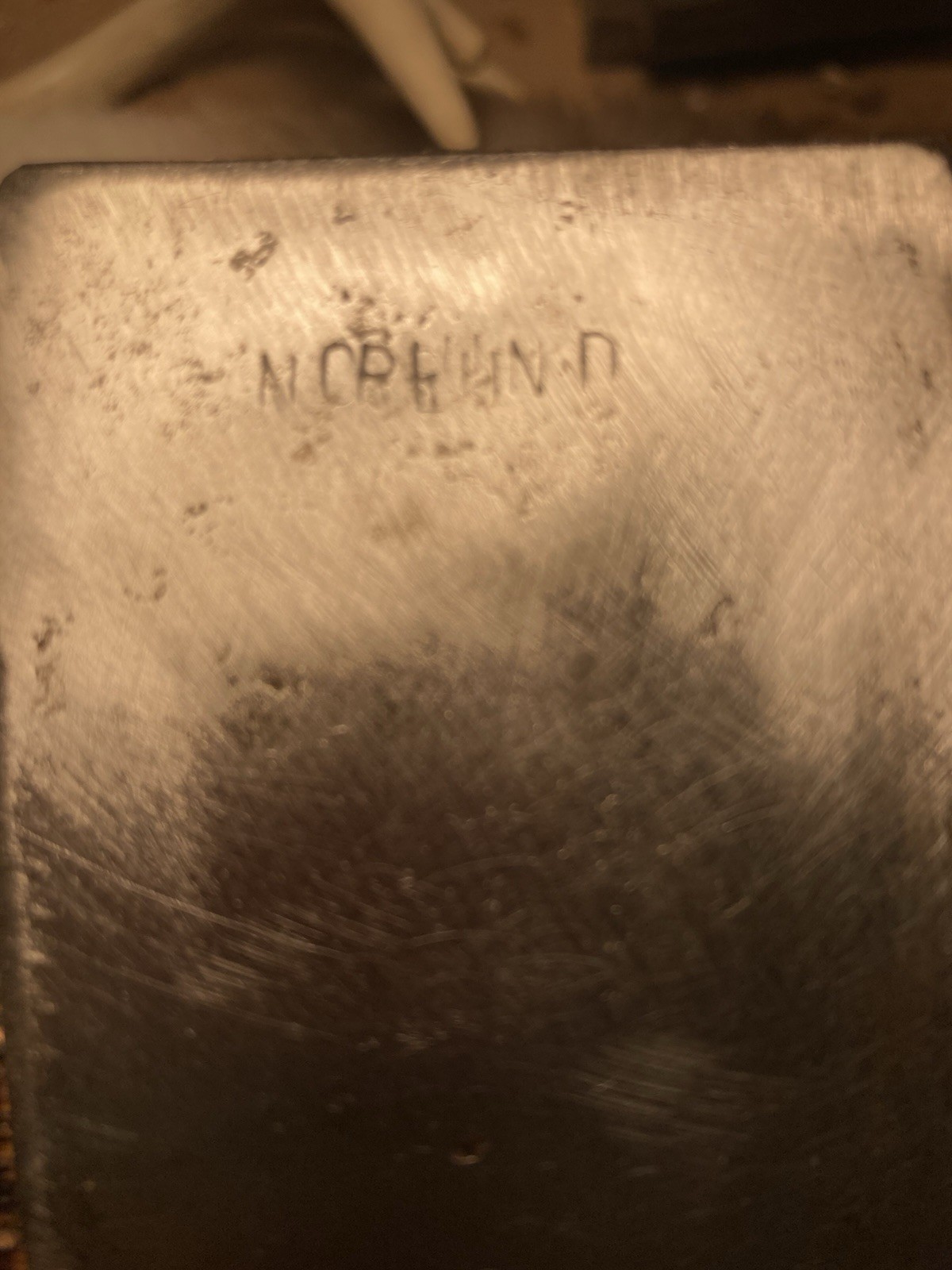 Wood slasher,ribbed that identifies as a norlund hudson bay . Fake norlund stamp