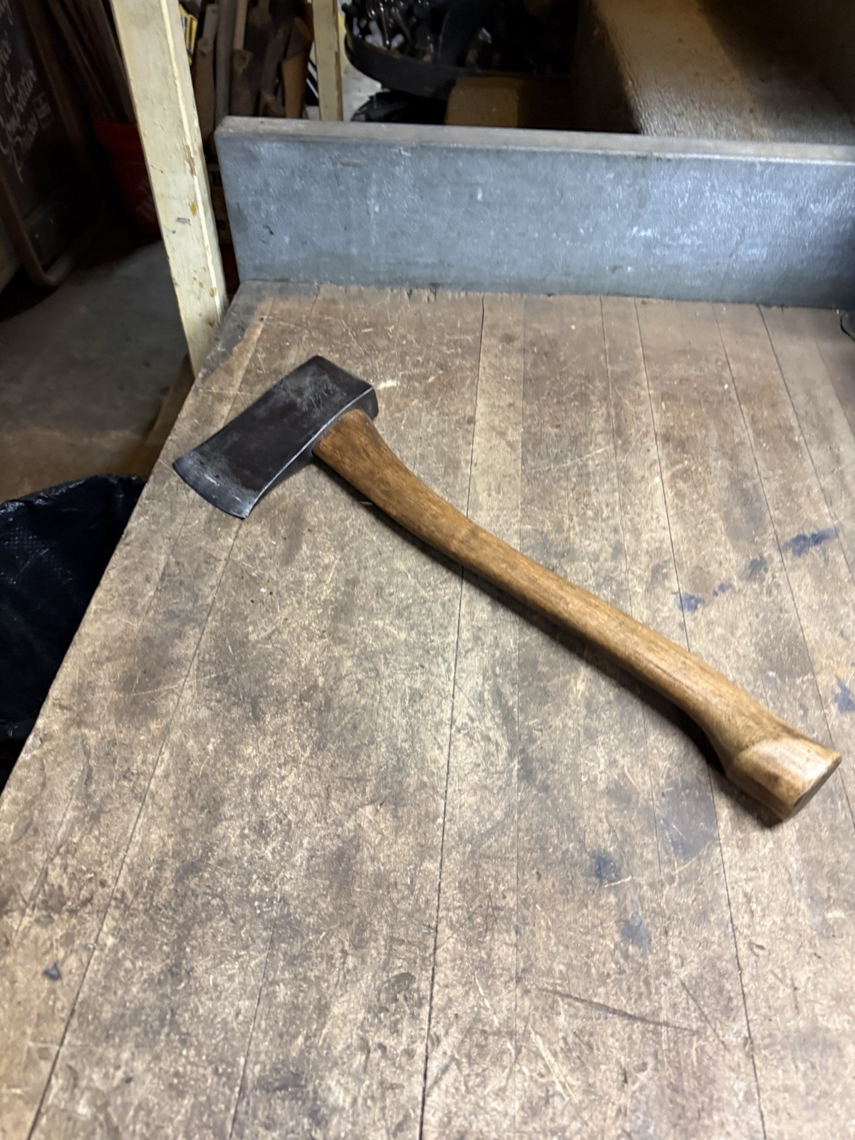 Vintage Axe Wedge Tool Marked 2-1/2 Snow & Nealley Bangor Maine Wood Handle USA