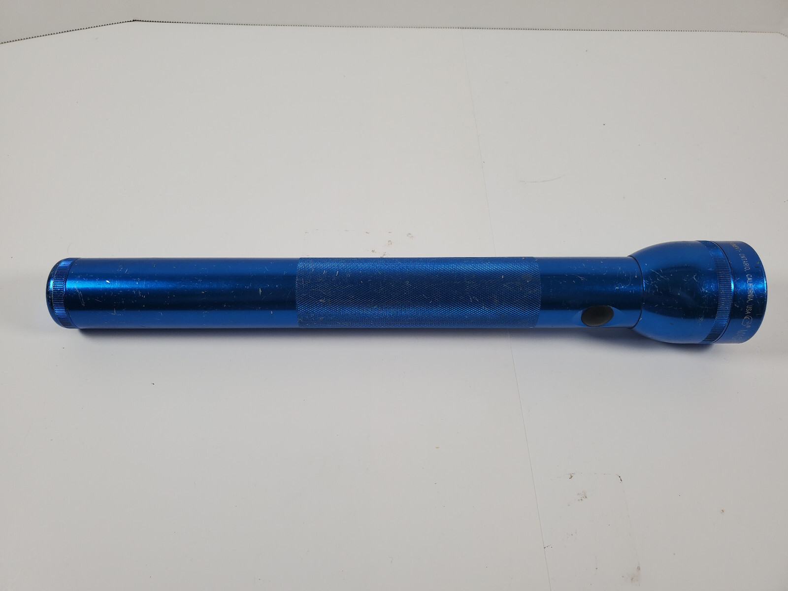 Vintage MAG-LITE Large 3 D Cell MAGLITE 12” Blue Flashlight Torch Baton Works
