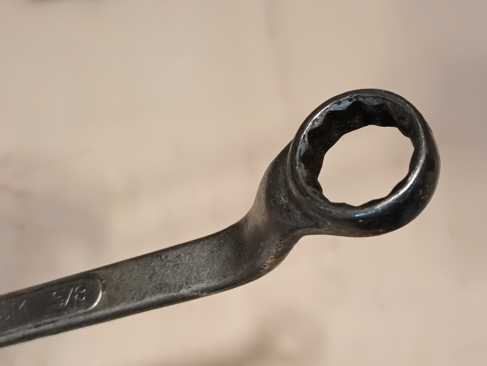 Vintage CRAFTSMAN underlined VANADIUM CI 11/16″x 5/8″ Dbl. Box End Wrench