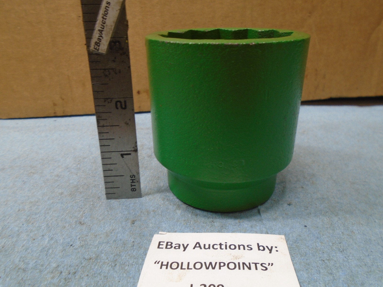 Cornwell Vintage 3/4″ Drive Socket 2″ 12 point Painted John Deere Green J309
