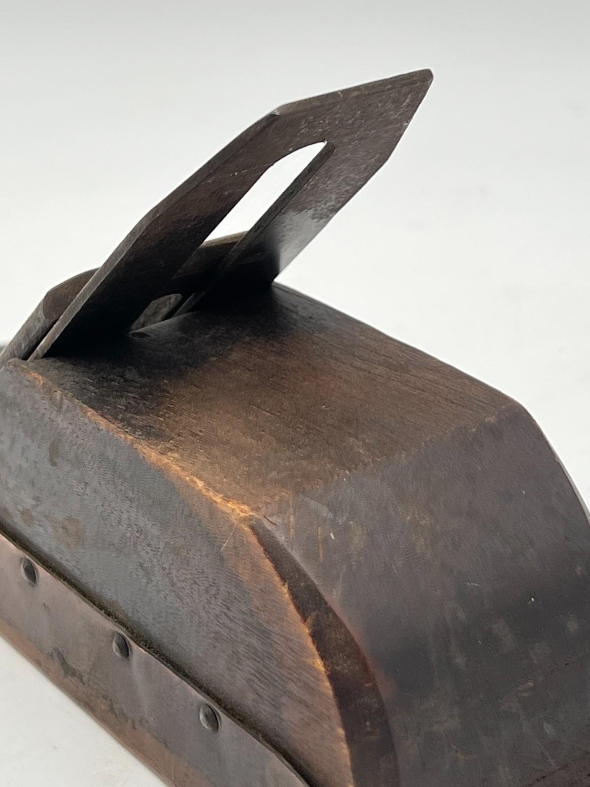Antique Stanley Wood Plane Pat’d Apr 19 1892 Brass Sides and Sole Vintage Tool