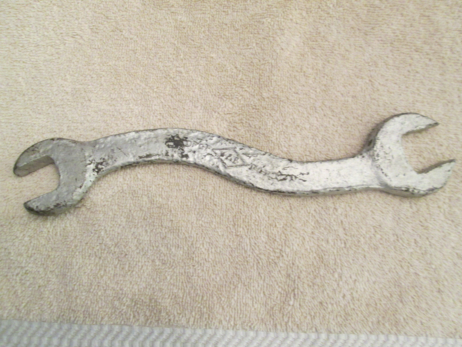 Vintage K&B S Curved 10″ Long Double Open End Wrench 7/8″ Hand Tools