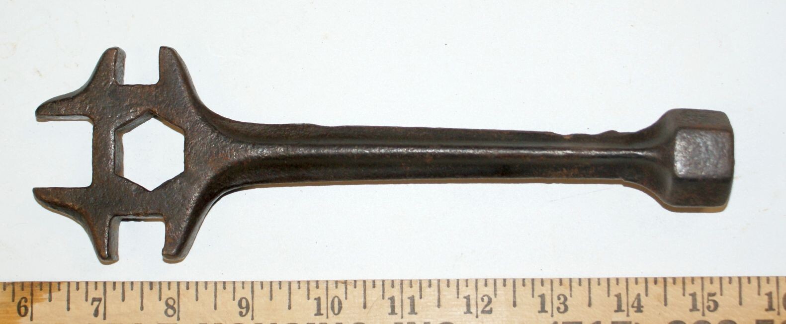 Old Antique Vintage Orphan unmarked oddball wrench tool farm implement plow