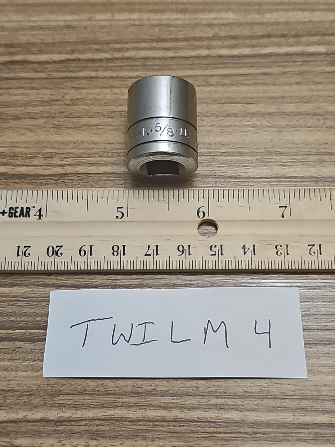 Vintage S-K 5/8 ” Socket 3/8″ Drive 12 Point 45120 Made in the USA