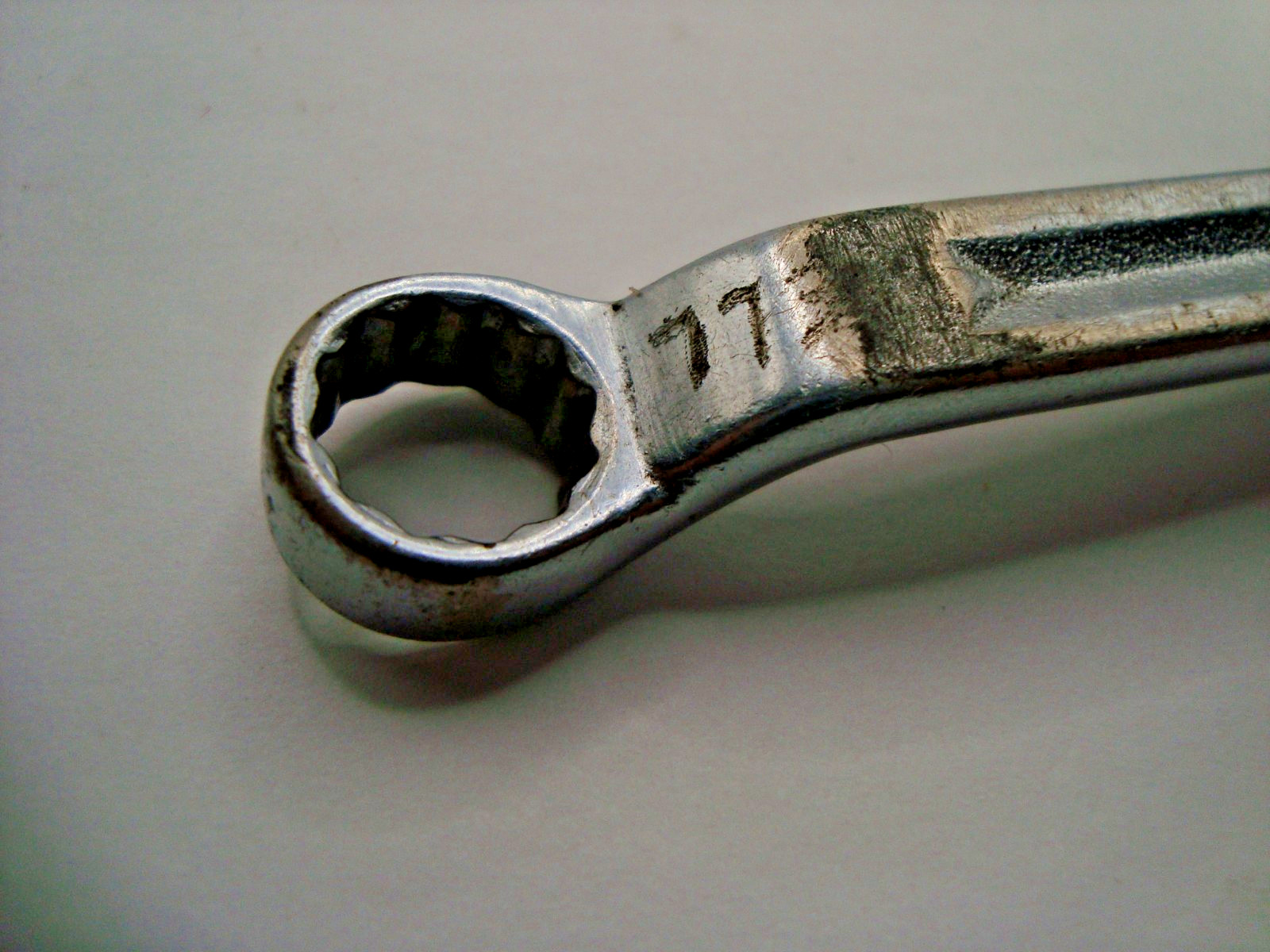 SNAP ON XV1214 3/8″ x 7/16″ OFFSET BOX END WRENCH / 12 POINT / 7-3/4″ LONG / USA