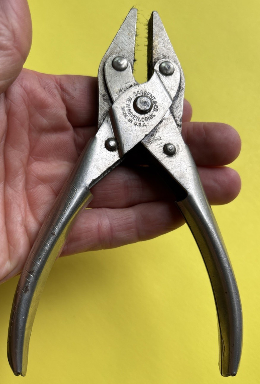 Lot of 3 Sargent Vintage Parallel Jaw Pliers New Haven, CT, USA
