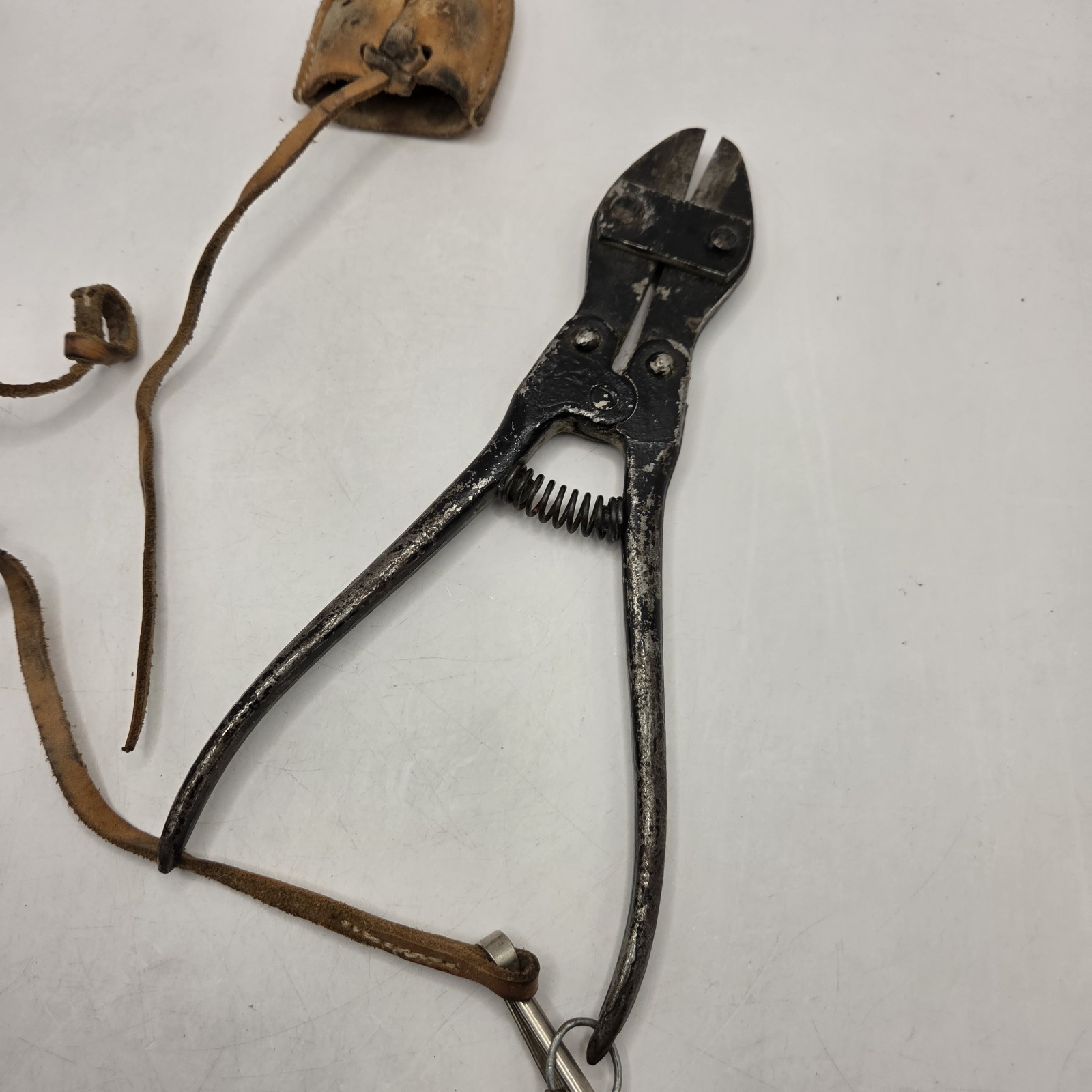 Vintage Swedish Military Wire Cutters With Lanyard & Blade Cover Maker Marked
