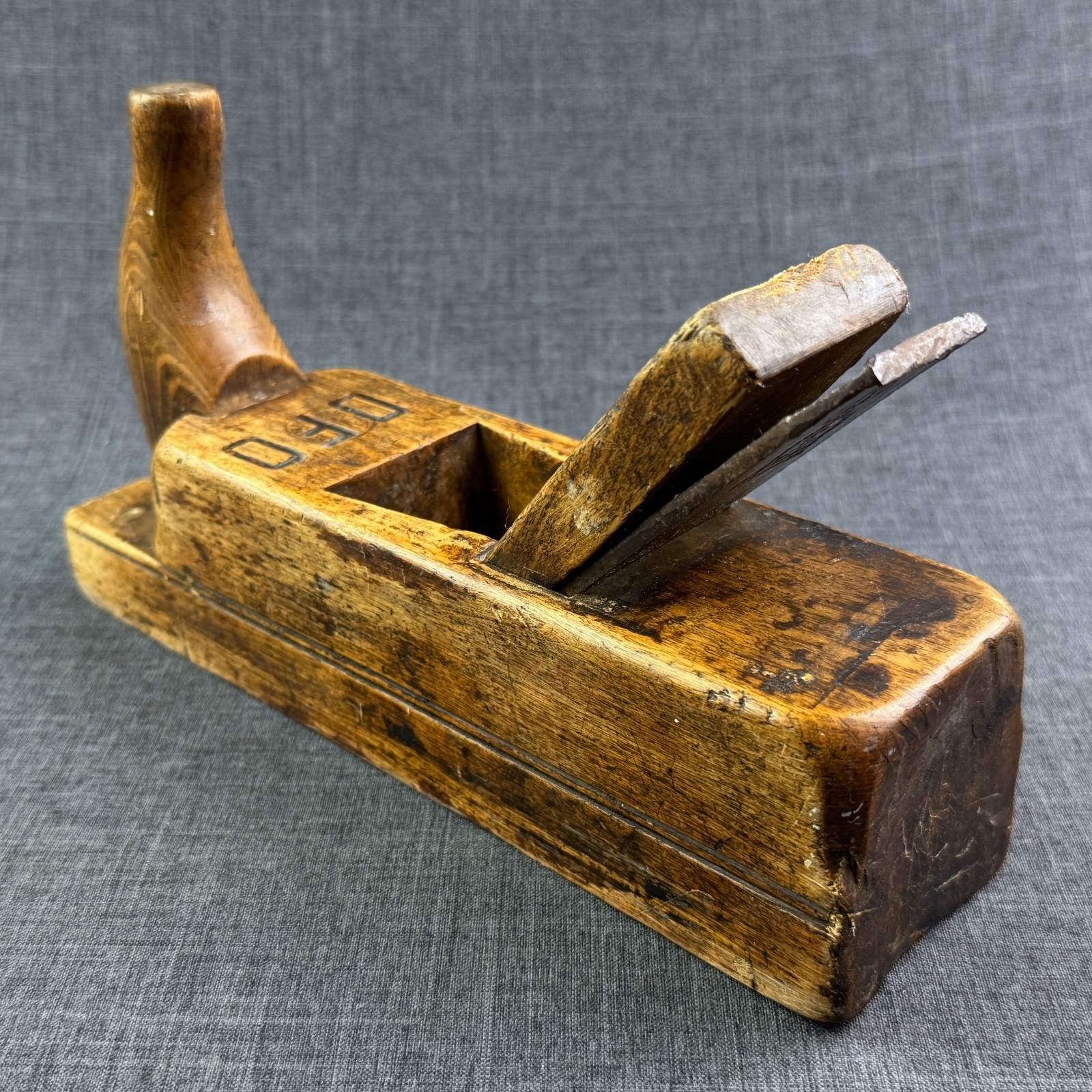 Antique Wooden Hand Plane 1858 Kirschen Werkzeuge Germany Wilhelm Schmitt & Co.