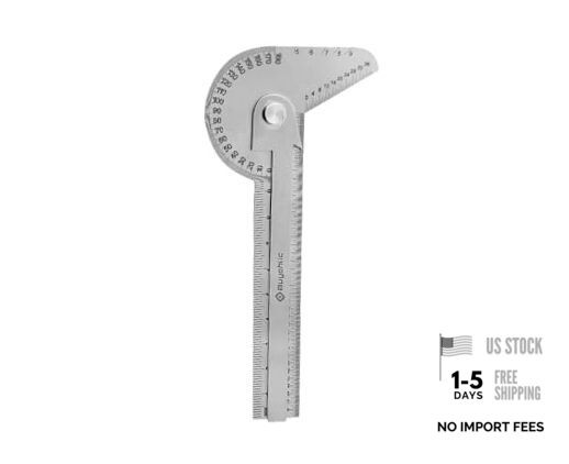 Multi Purpose Protractor Square Rule Centre Finder Drill Point Gauge Hand