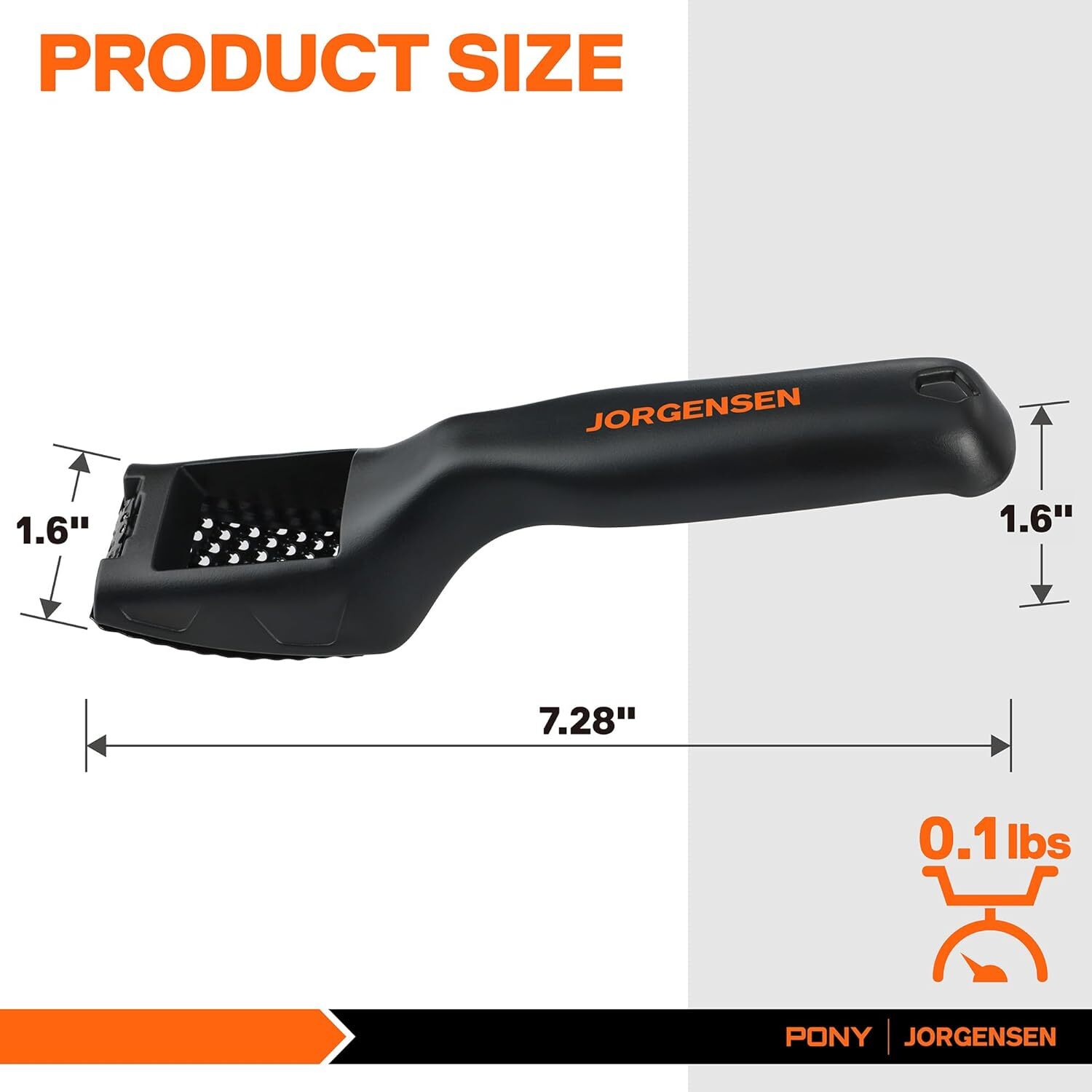 JORGENSEN Mini Wood Plane, Professional Surform Shaver Tool 65MN Sharp Blade