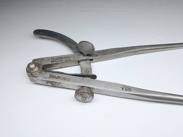 Vtg Wm. JOHNSON ▪️No. 106▪️ WING DIVIDERS, TEMPERED, 8 in 🔸️ USA