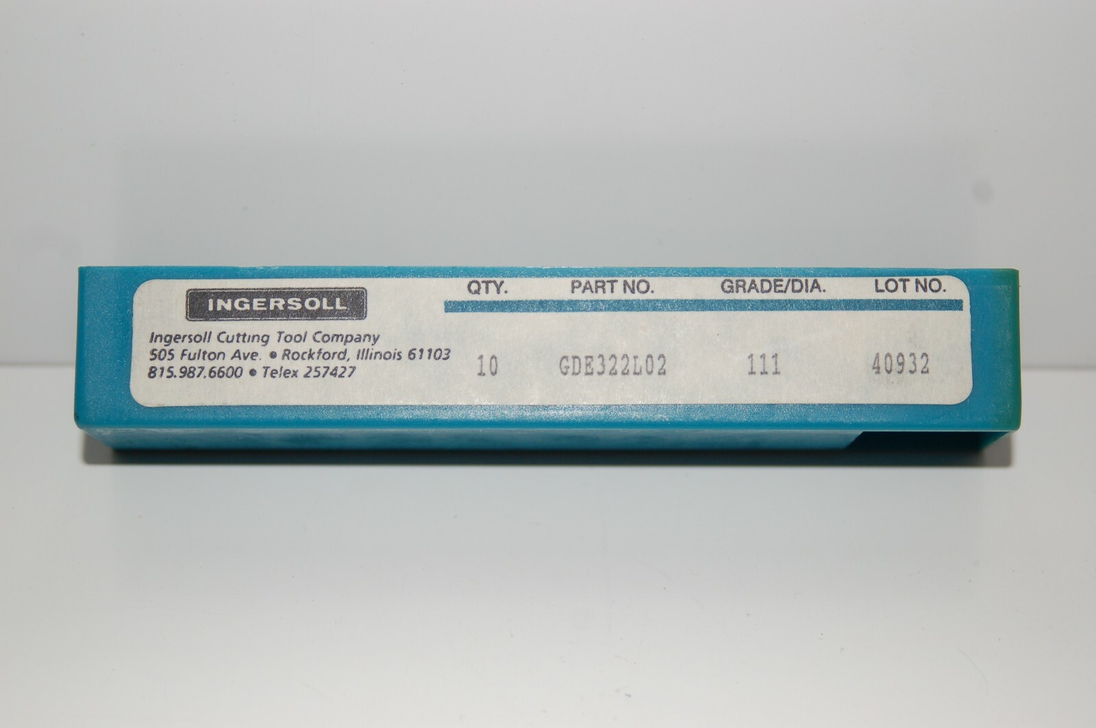 INGERSOLL RAND – GDE222L02 – Cutting Inserts Grade 111 (Set of Ten)