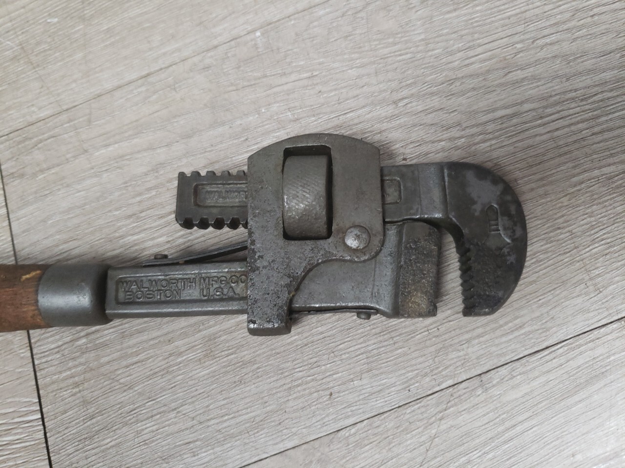 Vtg Stillson Pattern Adjustable Pipe Monkey Wrench 10″ USA