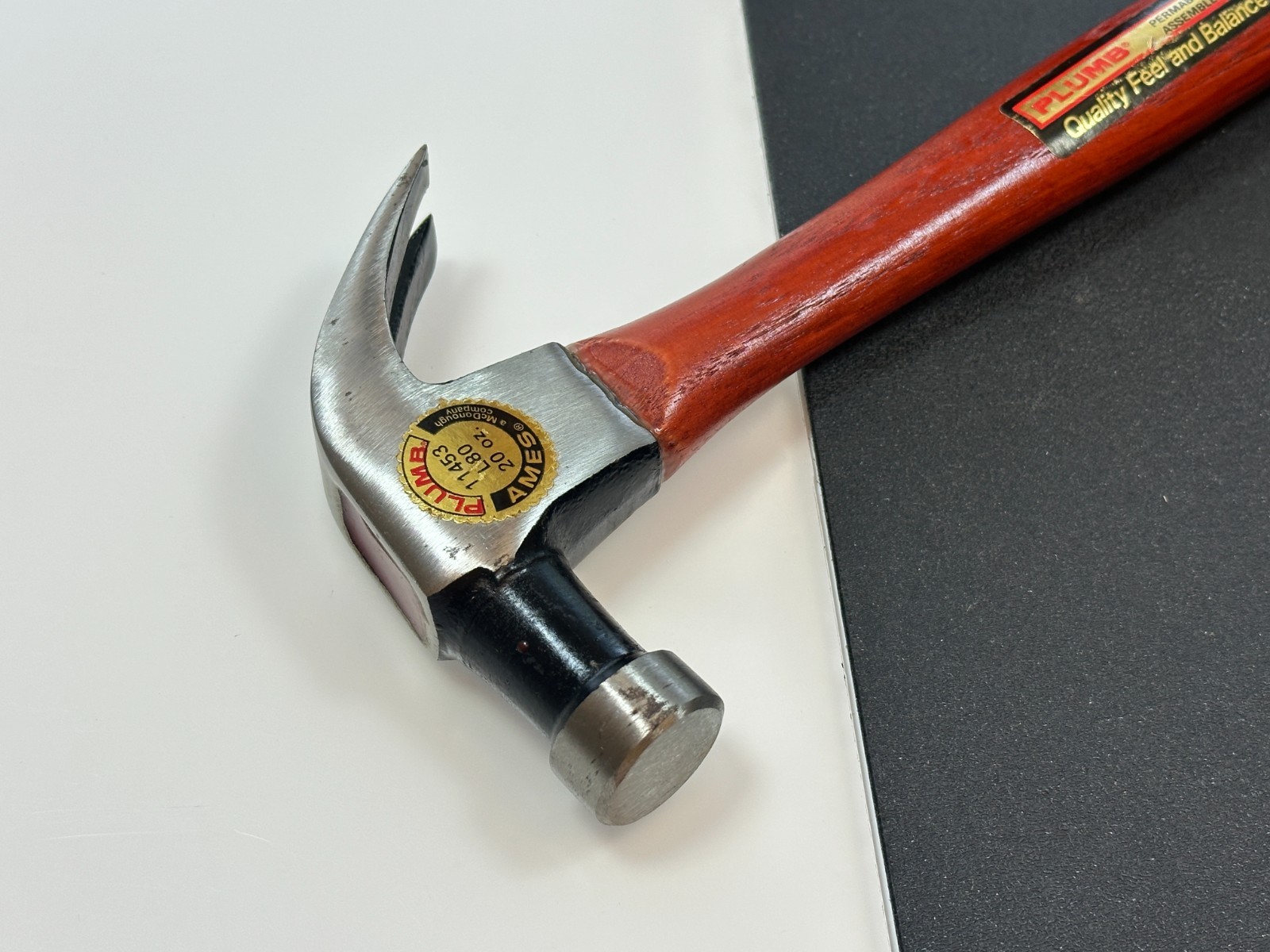 🇺🇸 PLUMB Tools USA 11453 20oz. AMES Framing Permabond Claw Hammer, NOS NEW