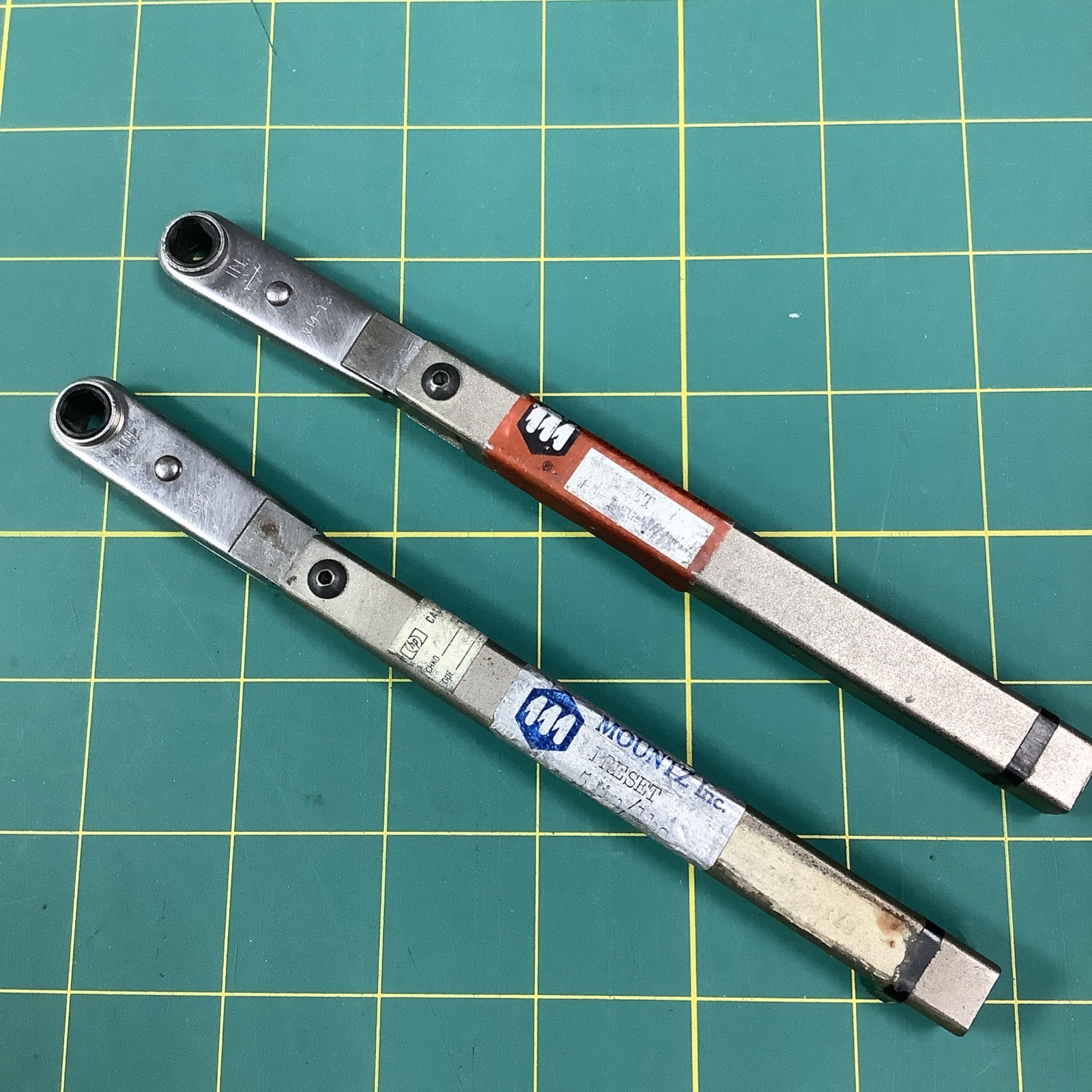 2 Vintage Mountz Chapman Durham Ratcheting Break Over Torque Wrenches