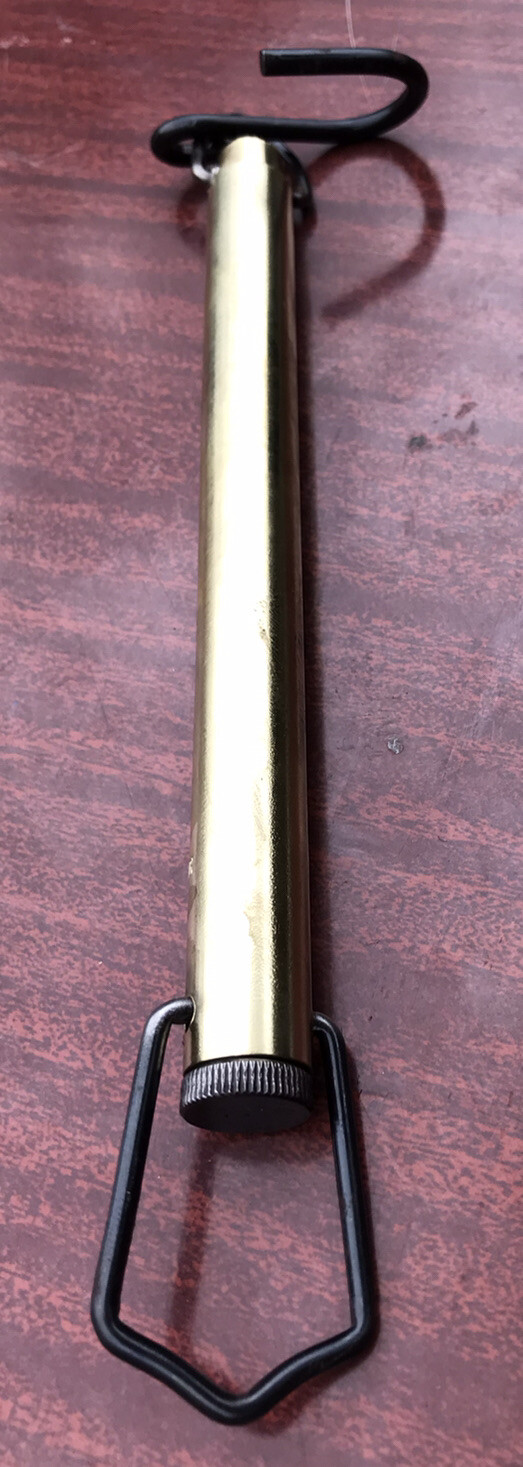 Vintage Brass Salter Spring Tube Scale 20 KG 44 LB Made in England