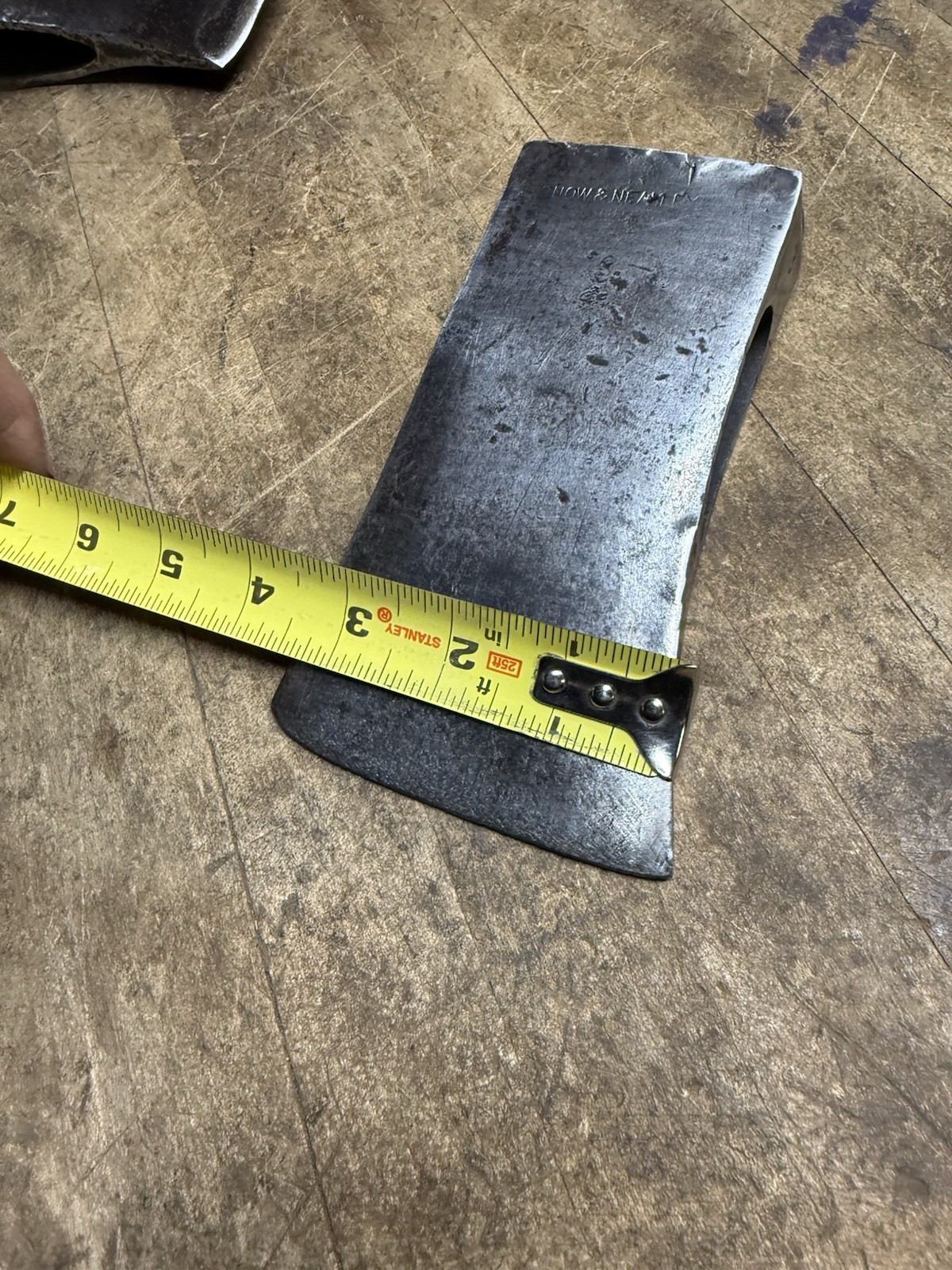 Vintage Old 3 Lb Single Bit Wedge Axe Head Tool Snow & Nealley Bangor Maine USA