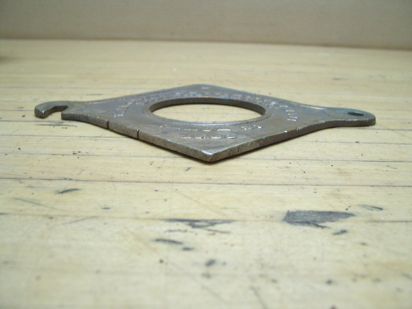 Vintage Walworth Mfg Co. Boston Mass 1883 Tool Brass Name Plate Advertising Sign