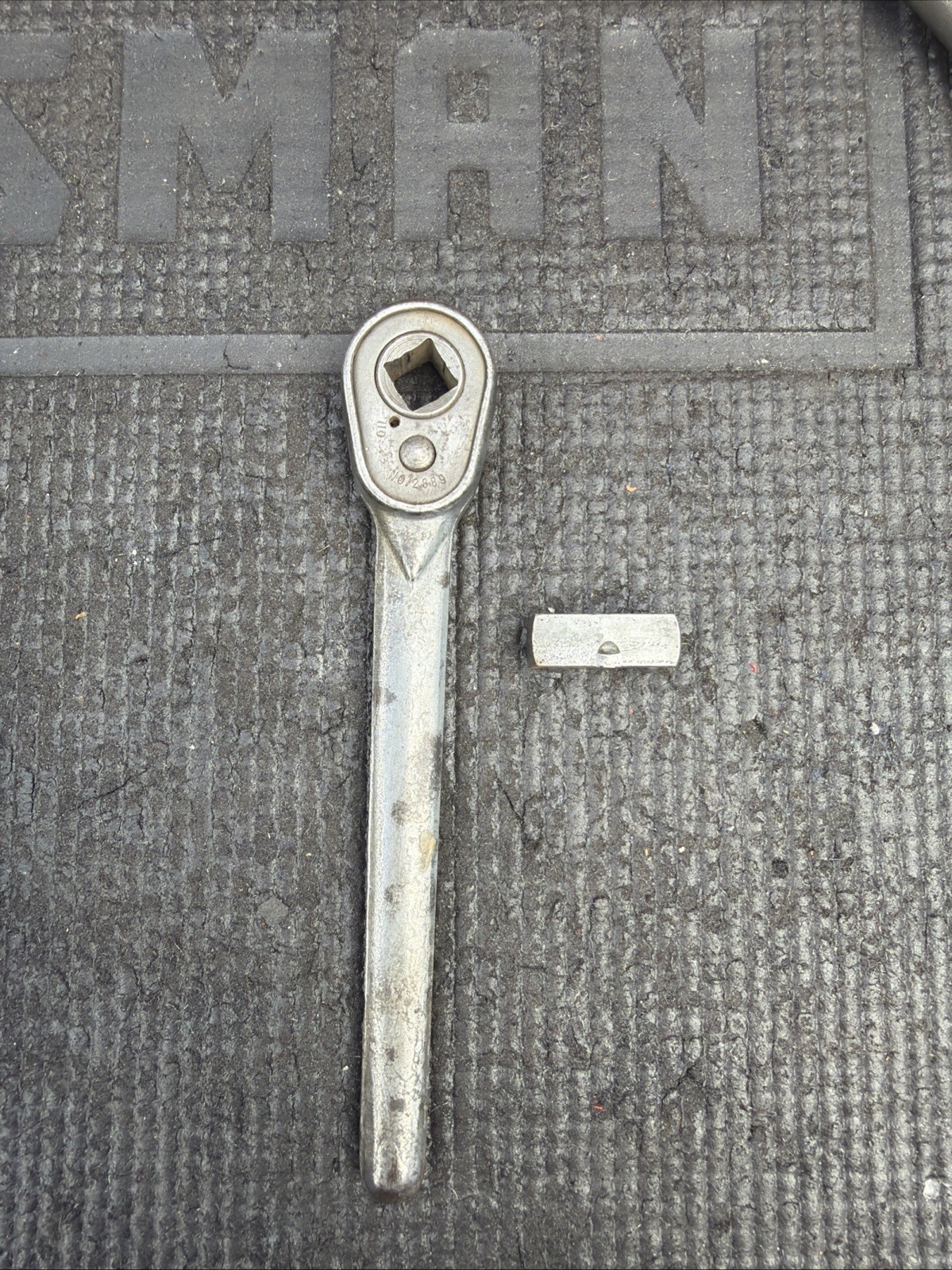Vintage Duro Indestro Tools USA Ratchet 2889 1/4” Drive Rare Female W Plug
