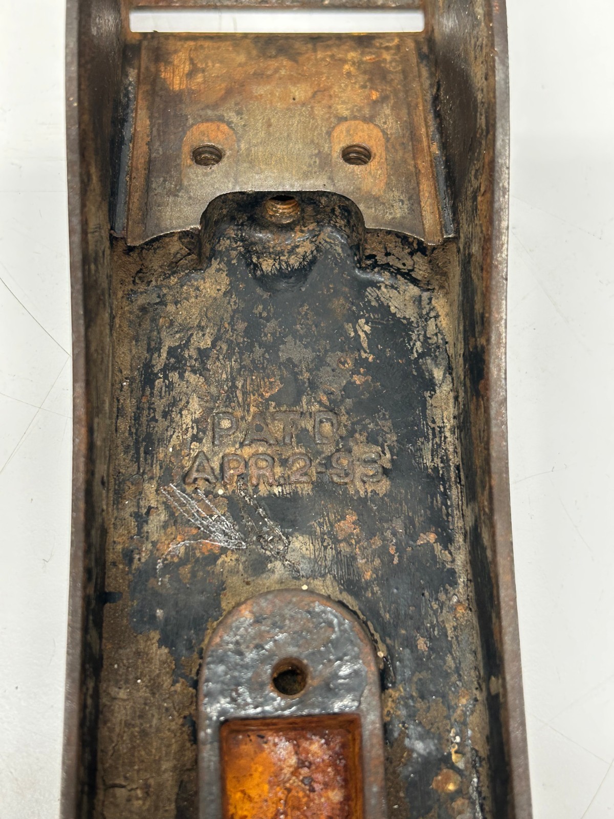 Antique #605 Pat’d April 2 1895 Stanley Woodworking Plane Hand Tool Base Only