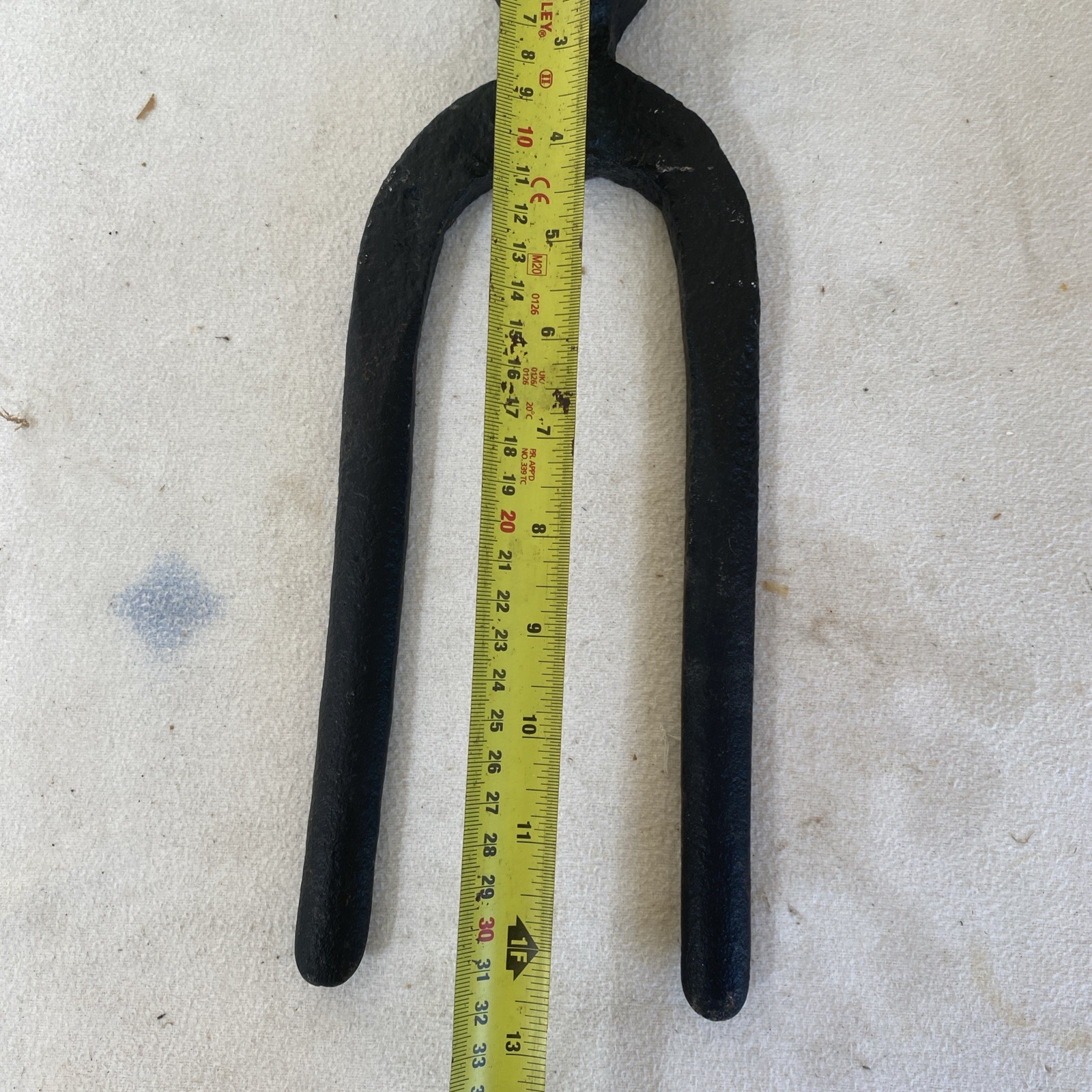 Antique Hand Forged Bident Hoe/ Two Pronged Antique Hoe