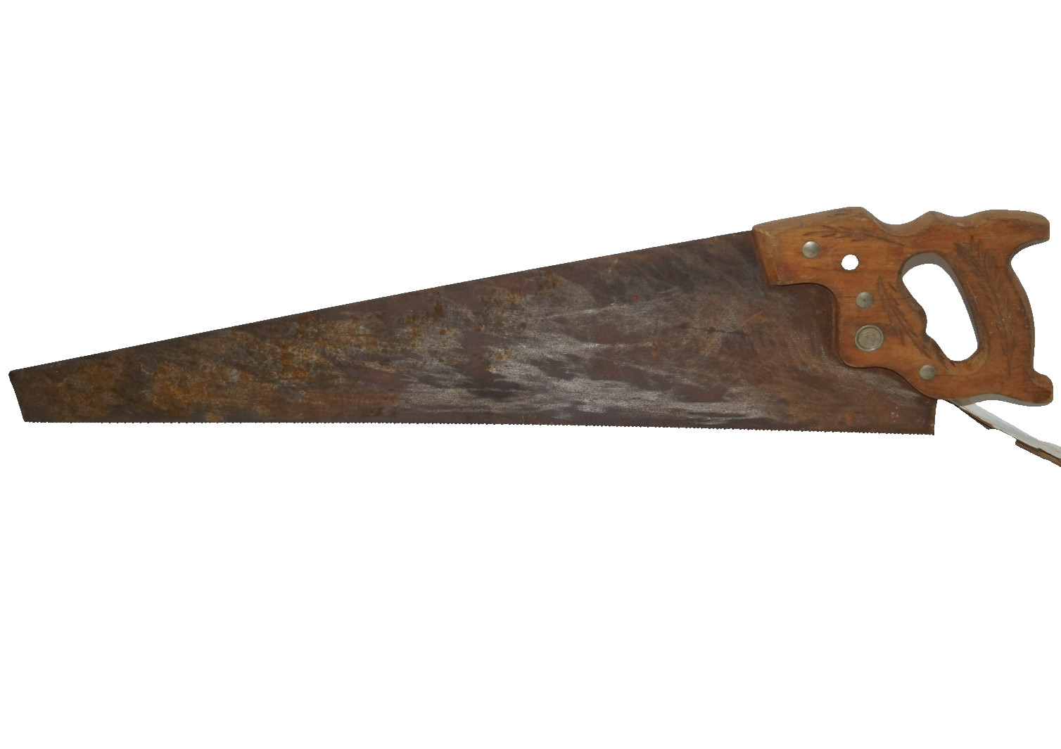 Vintage Antique Disston Handsaw Hand Wheat design 29″