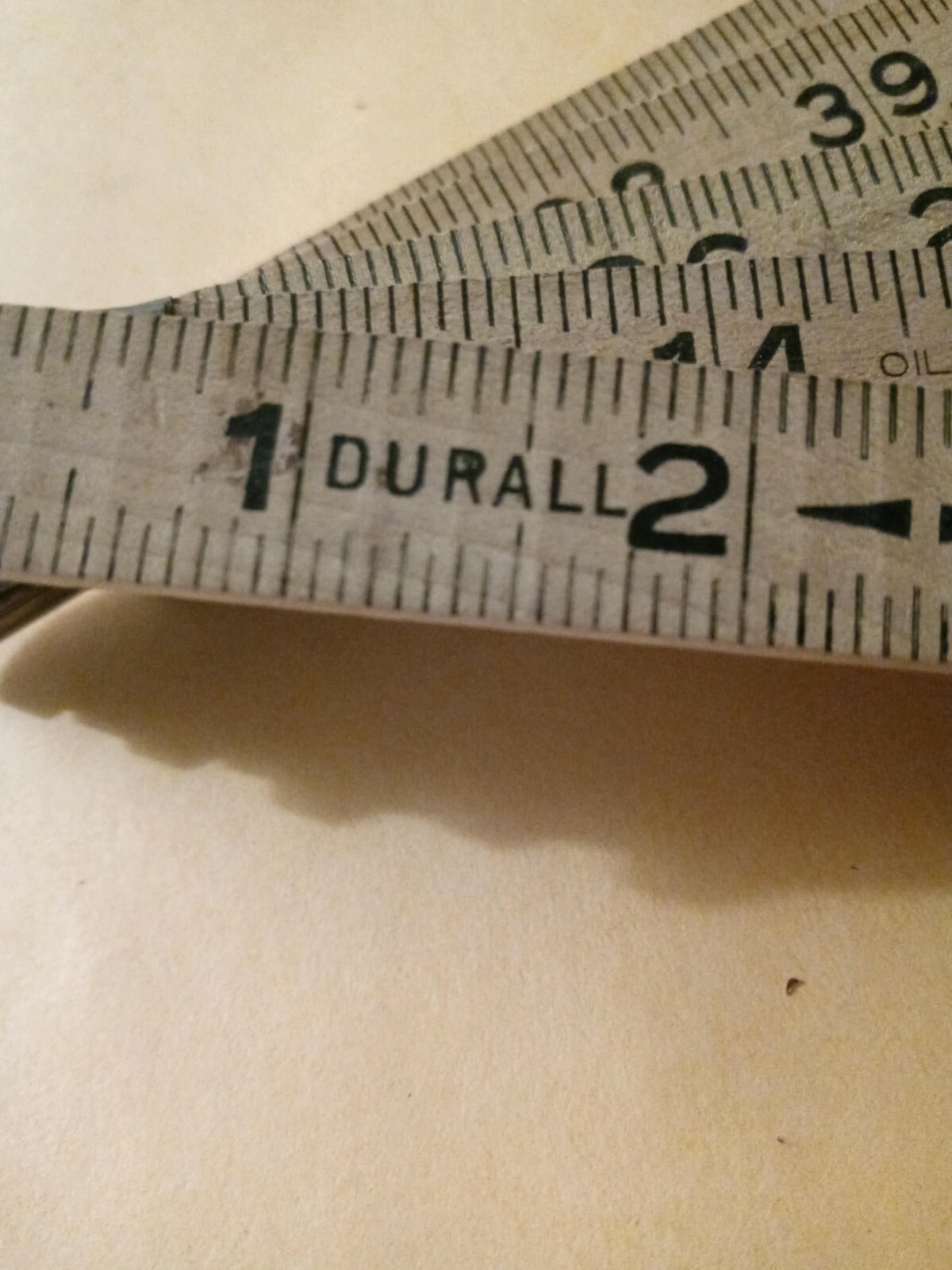 Vintage Durall Golden Rule 72” Wood Folding Ruler