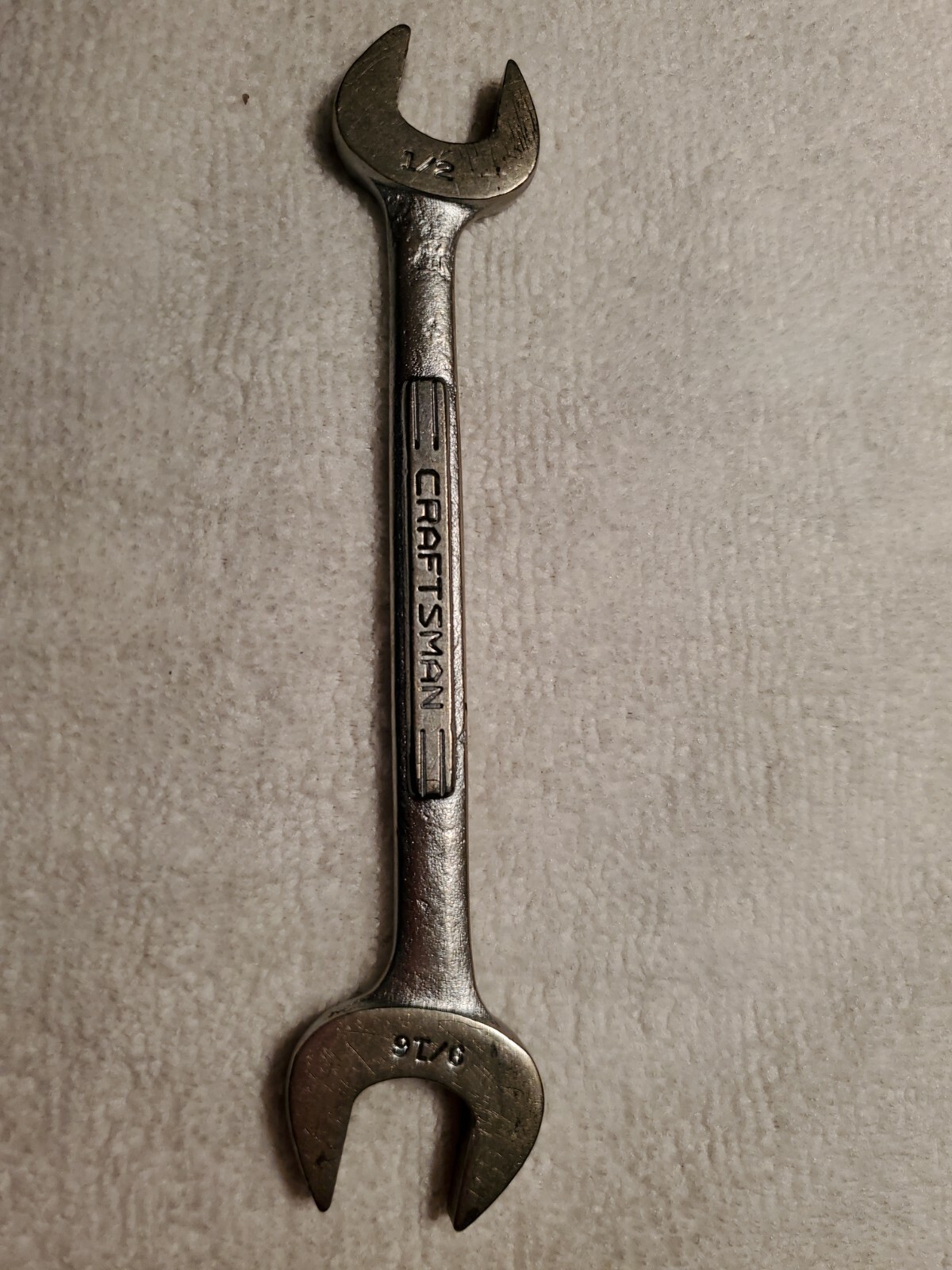 Vintage Craftsman V series Forged 1/2″ and 9/16″ Open-ended Wrench