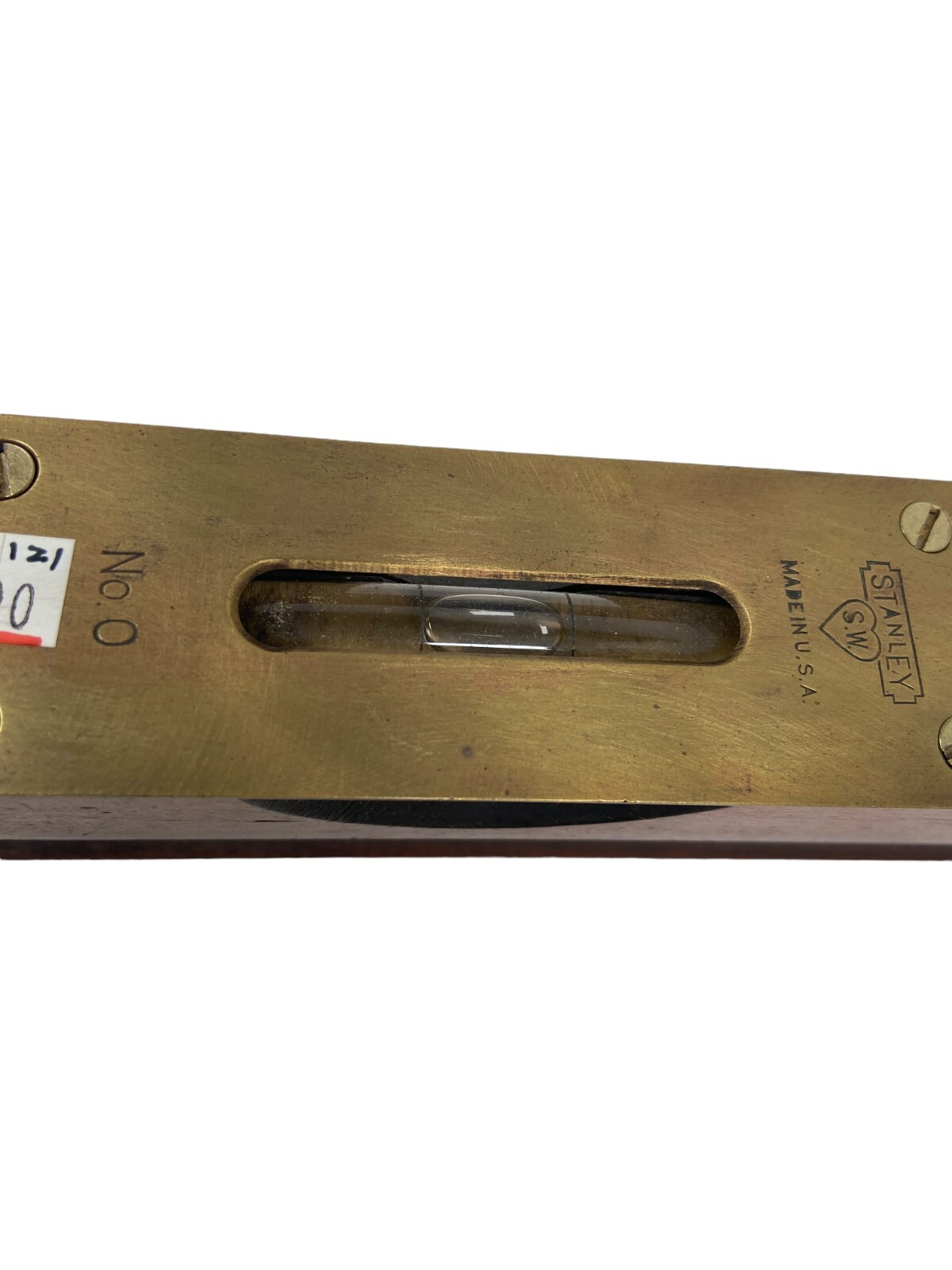 Antique Stanley Brass And Wood Level No. 0 28″ Made In USA – Very Nice