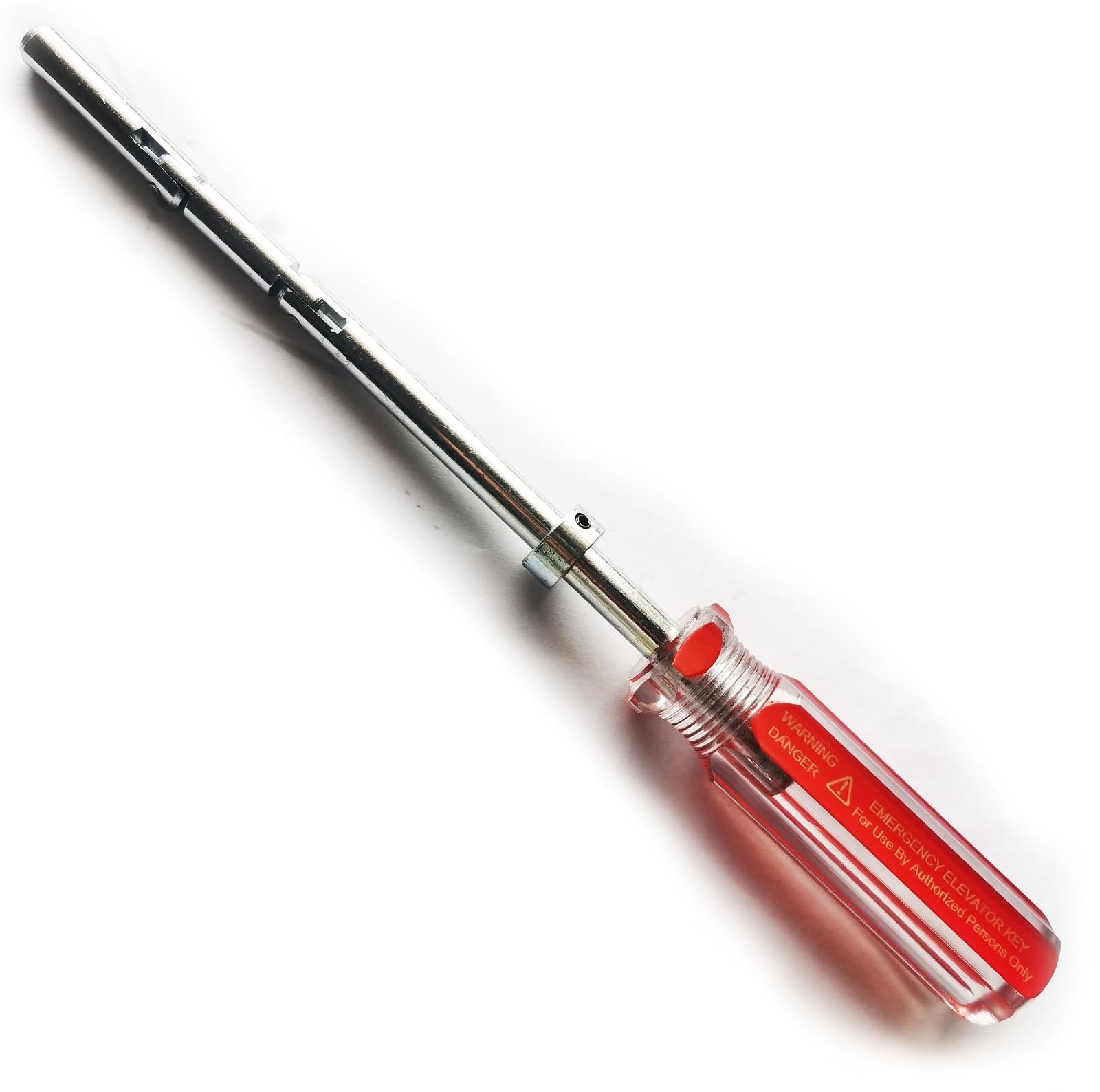 Elevator Drop Key Double Knuckle Emergency Red Handle with Silver