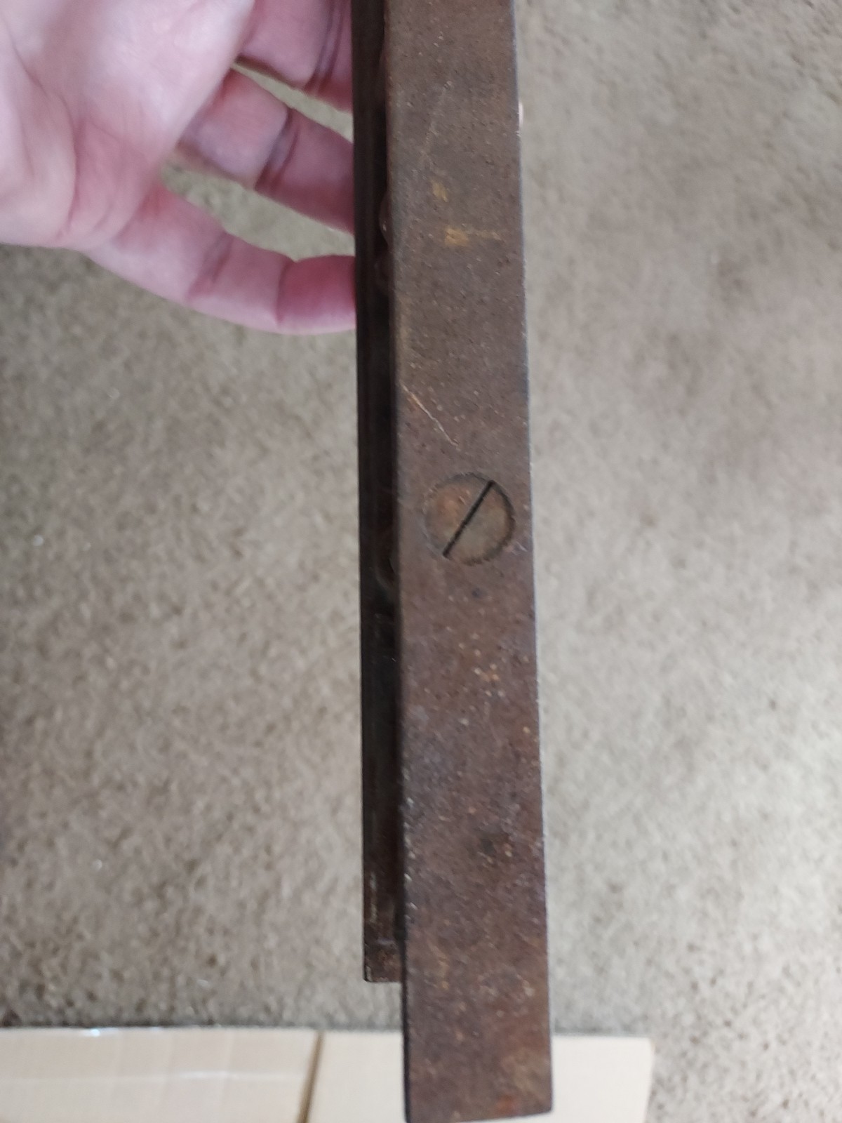 Antique DAVIS PATENT M.W. ROBINSON CO BROOKLYN NEW YORK CAST IRON 18″ LEVEL No 8