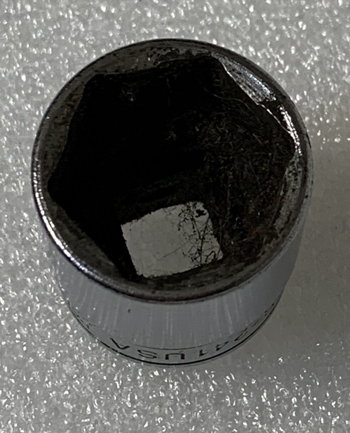 1985 Vintage Snap On FS241 3/8″ Drive 3/4” 6 Point Shallow Socket USA