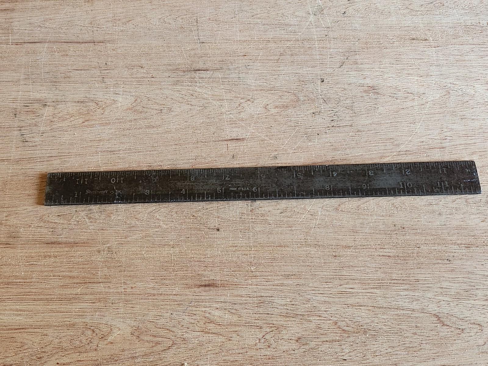 Steelcraft 12″ Rule Machinist Blade From Combination Square USA Vintage Steel