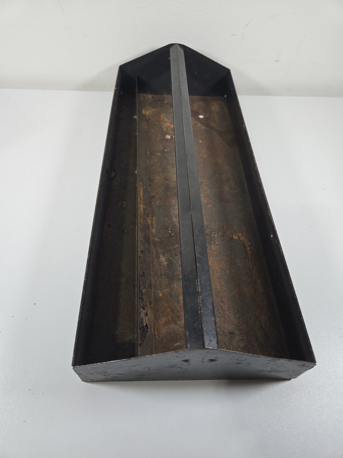 Vintage Tool Box Metal Tray Only Organizer W/Handle Sockets Holder