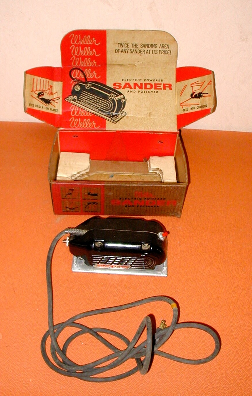 Weller vintage electric sander and polisher in original box