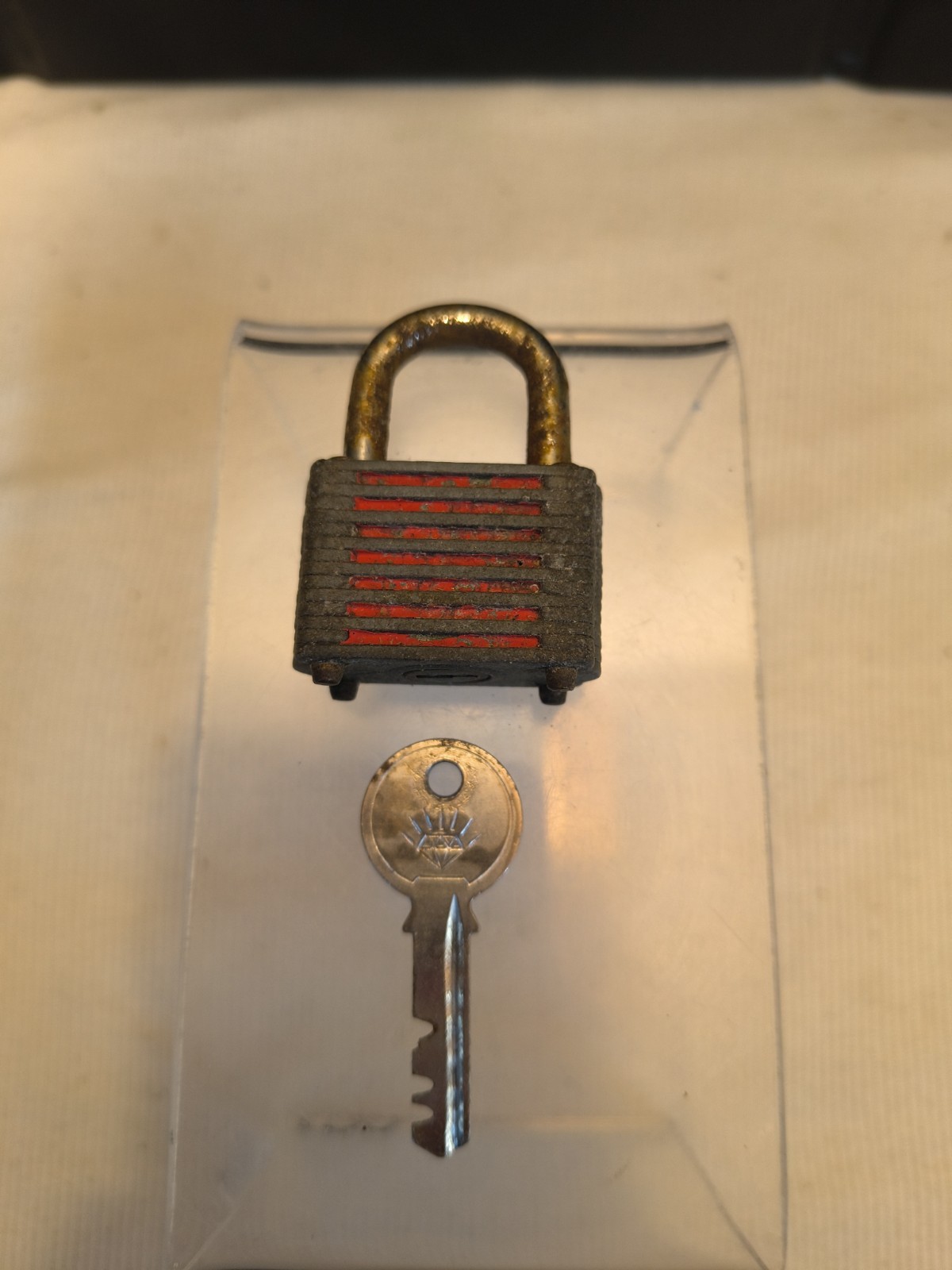 Vintage Tiny Diamond Brand Lock Padlock with Original Key Small – TESTED