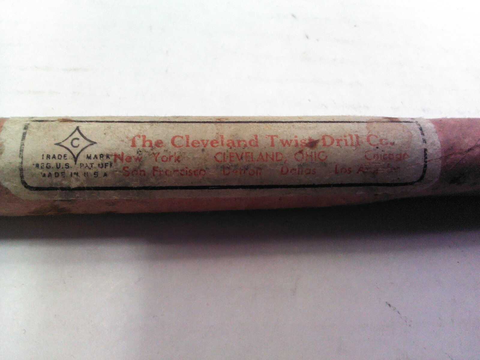 Vintage Cleveland Twist Drill Company No.635 High Speed Straight Shank