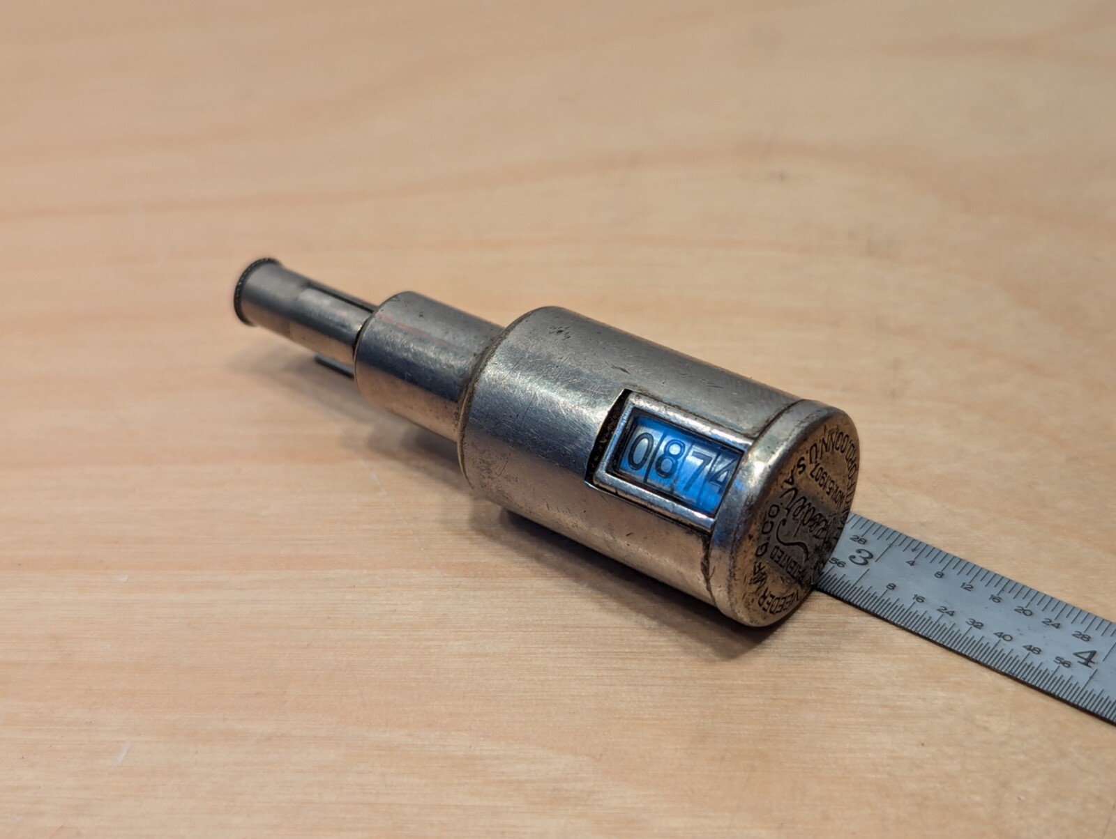 Vintage The Veeder MFG. Co. Root Clutch Speed Counter Pat. Nov. 5, 1907, capped