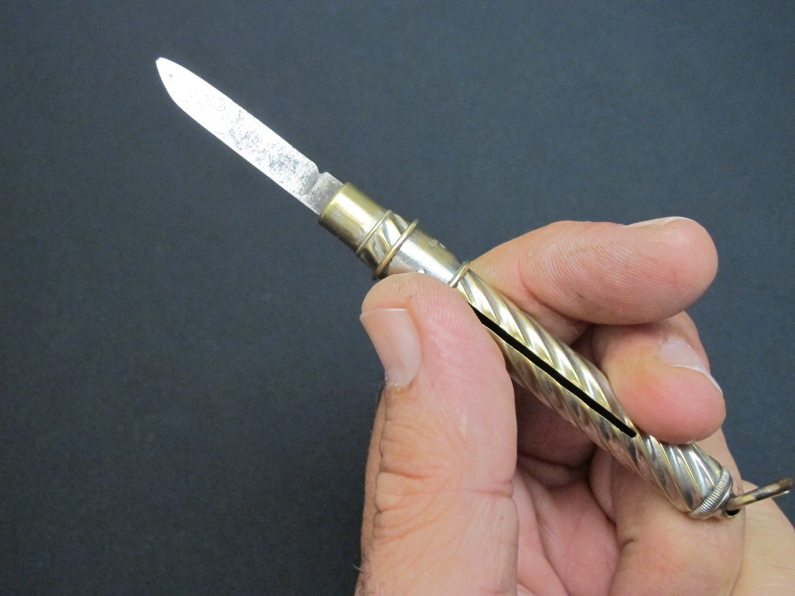 Very Rare 1883 “EAGLE PENCIL CO.” Pencil sharpener Packet Knife Antique Tool