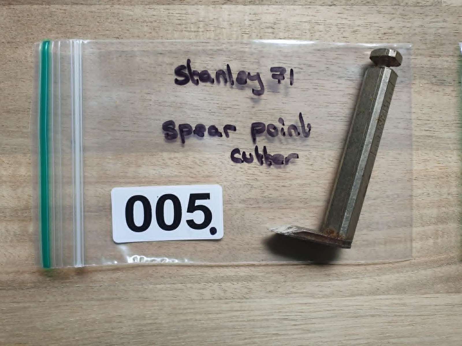 Vintage Stanley 71 Router Plane Spear Point Cutter Old Woodworking Hand Tools