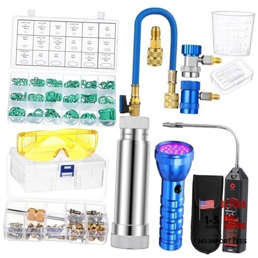 2-in-1 AC Leak Detector Kit for R1234yf R134a R410a, Electronic Refrigerant