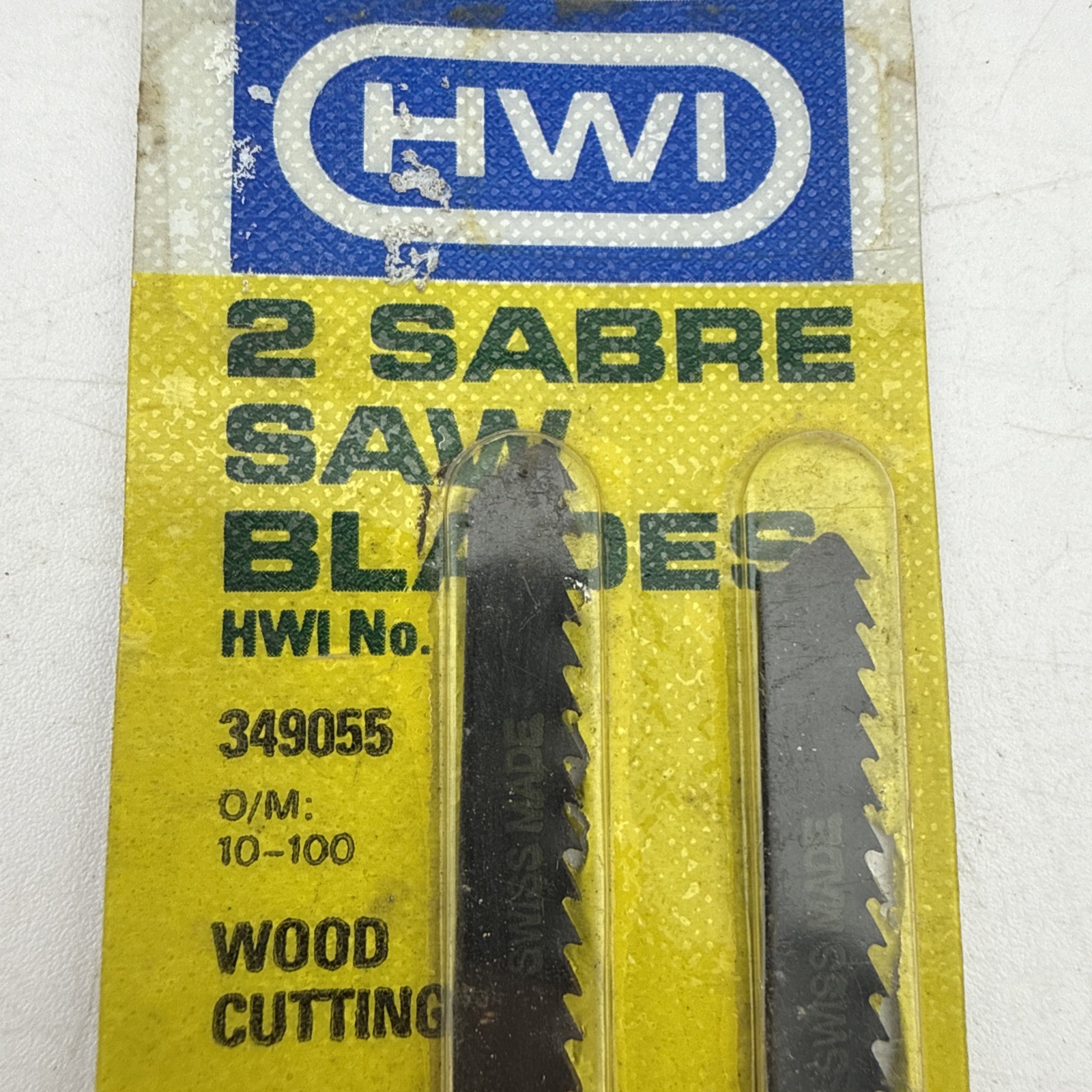 Vintage HWI 349055 3 In 10 TPI Sabre Saw Blades NOS