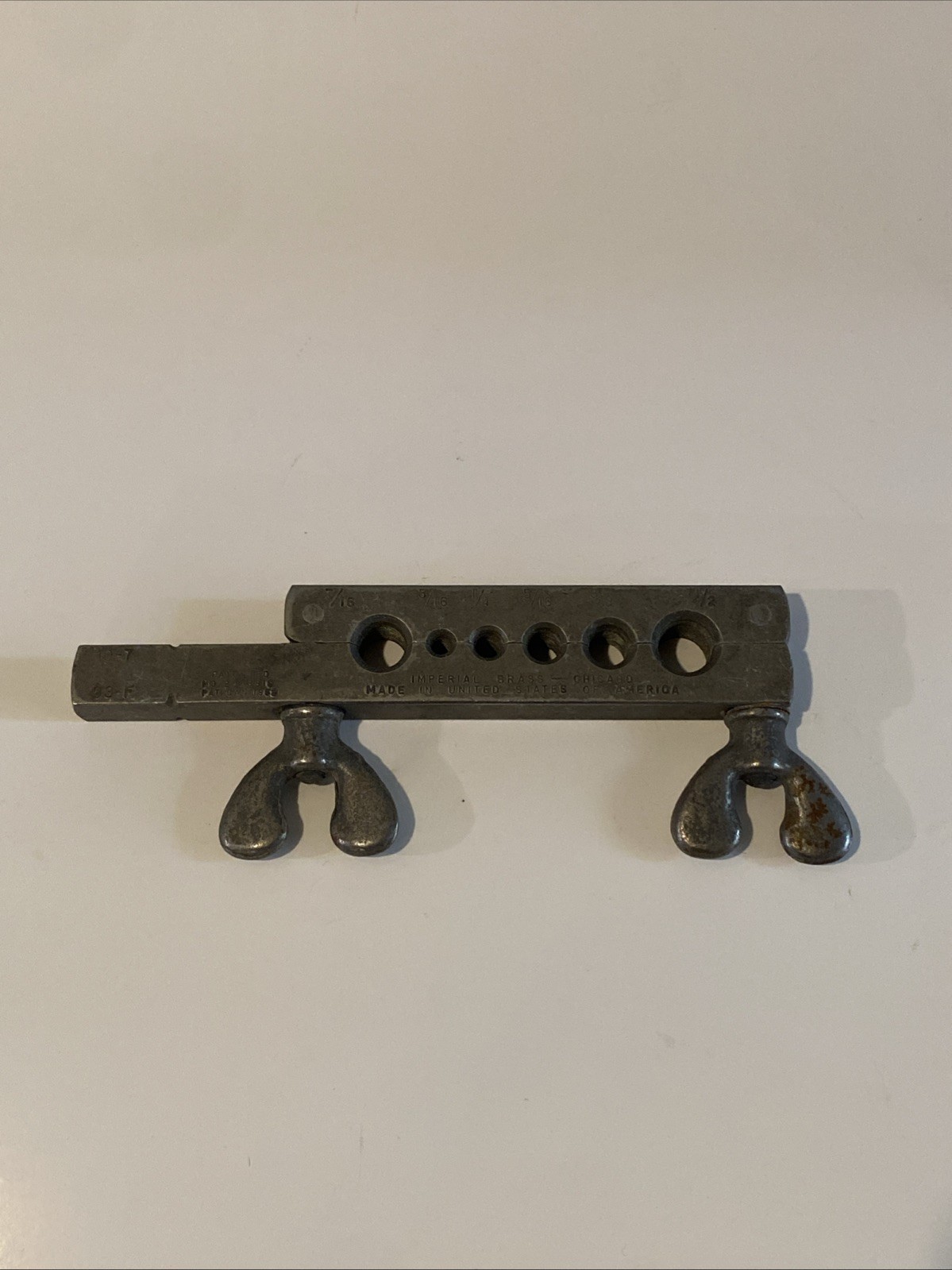 Vintage FLARING TOOL 7/16-1/2 IMPERIAL BRASS CHICAGO MODEL 93 F